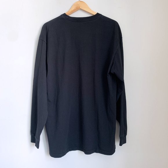 Carhartt WIP Chase Long Sleeve T-Shirt Black - Picture 2 of 5